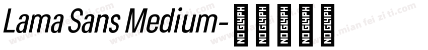 Lama Sans Medium字体转换